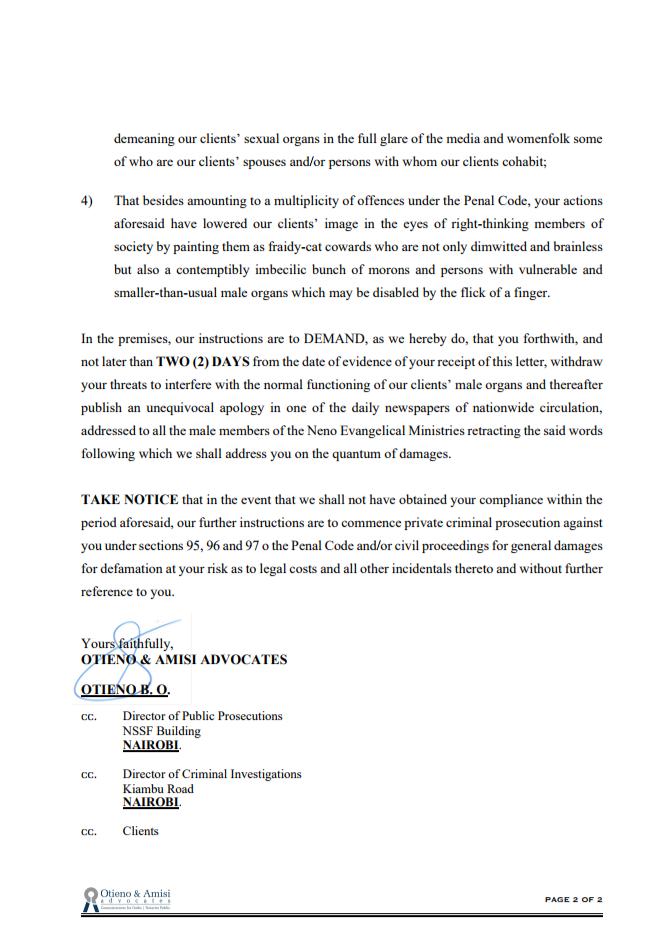 solo_ambuku's tweet photo. @eriknjoka @K24Tv @PeopleDailyKe @DCI_Kenya @Milele_FM @dnmatara Best free advice for the @AGOfficeKenya is, to deregister this #Neno kiosk and disabuse worshipers from further battery from the #Allogant and deranged Pastor Ng'ang'a , this #Lubbish has gone far enough. These #ReligiousCons are bringing disrepute to #Christianity and #Kenya π https://t.co/OWMAdlnvQX