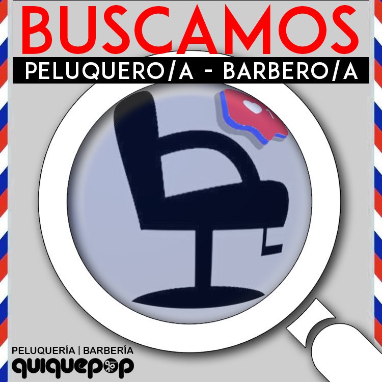 peluquiquepop's tweet photo. Buscamos peluquero/a barbero/a
Envía tu CV a pelu@quiquepop.com
#quiquepop #peluqueria #barberia #barbershop #staff #empleo #buscasempleo #trabajo #alicante #alicantecentro #trabajoslicante #trabajopeluqueria #trabajpbarberia #empleoicante #job #sebusca #soypeluquero #soybarbero https://t.co/wPSXoYFFMO