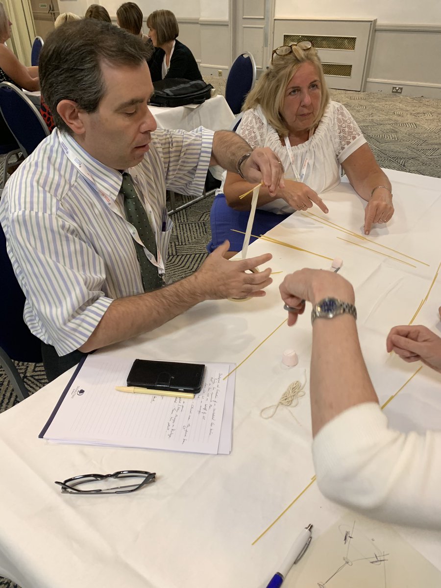 elainew19928699's tweet photo. Facilitating the ‘Spaghetti and Marshmallow Challenge’ -thinking about teamworking,networking and collaboration. Excellent engagement from delegates at the USC Conference @6EAScot @StevenClose4 @KateLivock #bridgingnetworks https://t.co/4f0OVMryIG
