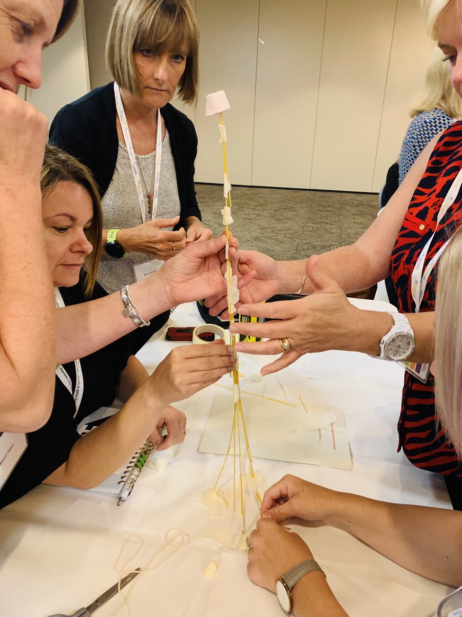 elainew19928699's tweet photo. Facilitating the ‘Spaghetti and Marshmallow Challenge’ -thinking about teamworking,networking and collaboration. Excellent engagement from delegates at the USC Conference @6EAScot @StevenClose4 @KateLivock #bridgingnetworks https://t.co/4f0OVMryIG