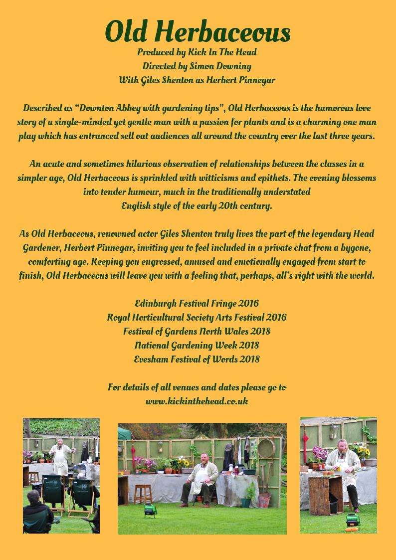 Gibberd Garden (@gibberdgarden) on Twitter photo Next up is touring theatre with a Picnic Production of Old Herbaceous - "Downton Abbey with gardening tips". Sunday, 8th September at 7pm, lawn open at 5.30pm. Tickets for sale <a href="/GibberdGarden/">Gibberd Garden</a> or through the website . Book now to avoid disappointment. Rugs, chairs & waterproofs! Next up is touring theatre with a Picnic Production of Old Herbaceous - "Downton Abbey with gardening tips". Sunday, 8th September at 7pm, lawn open at 5.30pm. Tickets for sale <a href="/GibberdGarden/">Gibberd Garden</a> or through the website . Book now to avoid disappointment. Rugs, chairs & waterproofs!