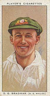 Back in the day, a lot of cigarette companies used to release cards like this as part of the packaging as well as advertisement. Here's DG Bradman's card. Such fine detail!