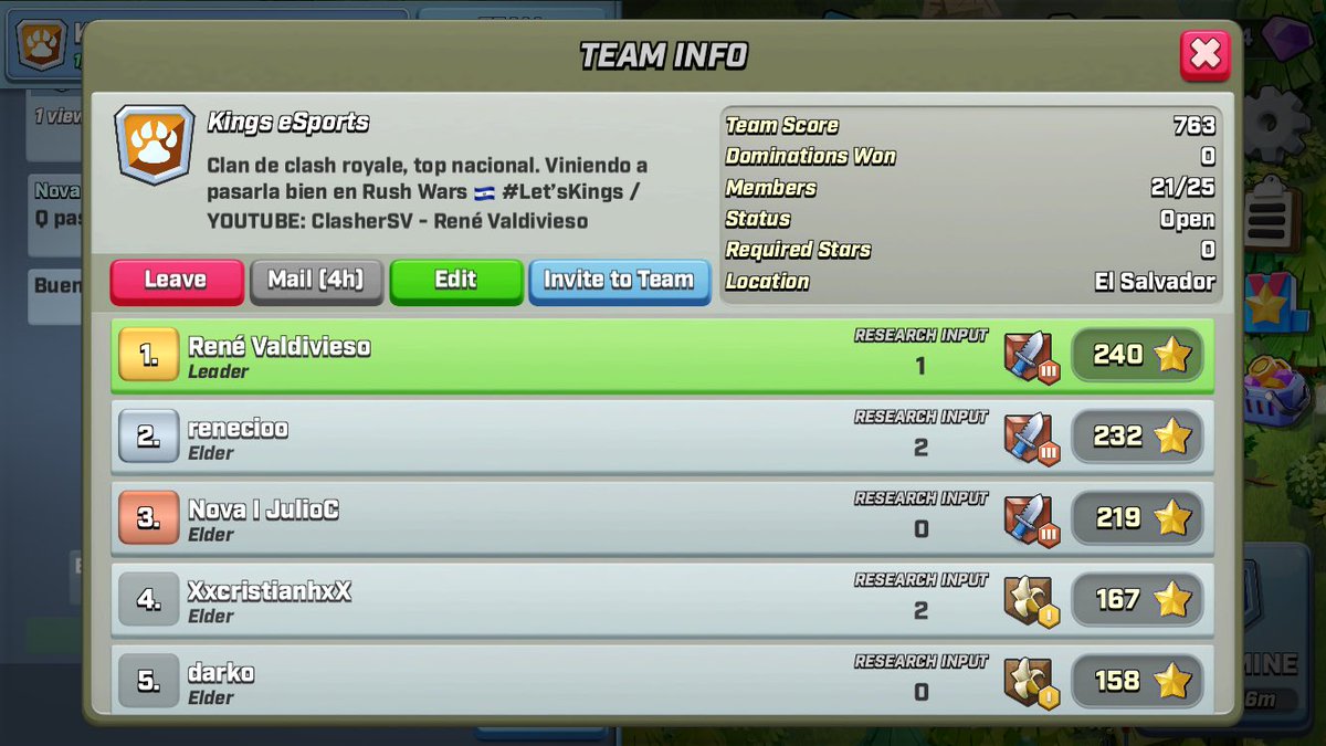 eSports_Kings's tweet photo. Nuevo JUEGO Rush Wars @RushWars 🤠🦁 Con Kings empezando desde cero, sean bienvenidos a partir de 100 estrellas. @clasher_sv (LINK EN HILO). https://t.co/bioICQ1Aoa