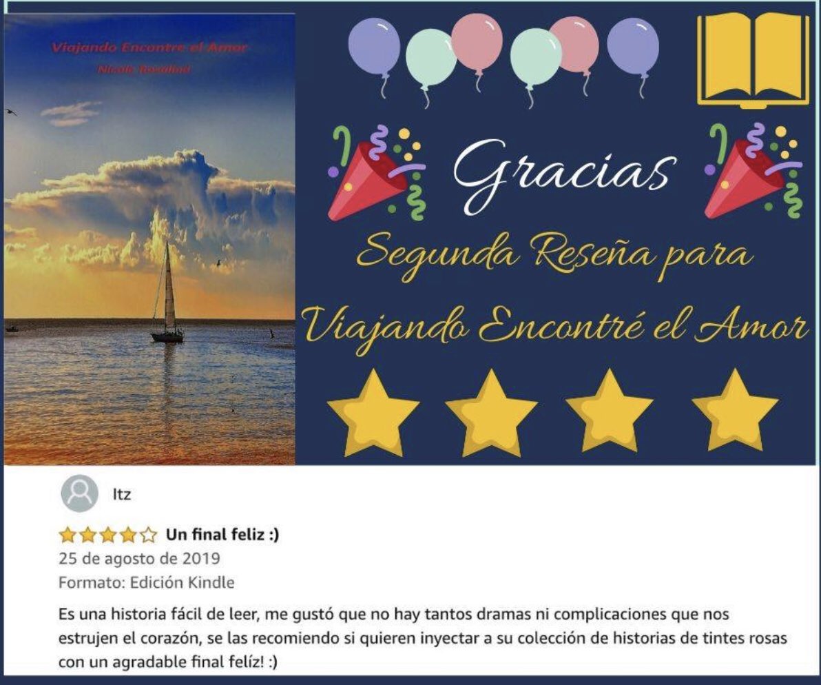 rosalindnicole3's tweet photo. Segunda reseña desde Mexico para Viajando Encontré el Amor, gracias Itz por tan bonitas palabras y por la recomendación del libro. Te envío un abrazo fuerte 🤗 desde Puerto Rico.
 #graciasporlareseña #lgbtbooks #literaturalgbt #amorlésbico #amoresamor #leekindle #lesfic #lgbt https://t.co/HlpqhpzKZ4