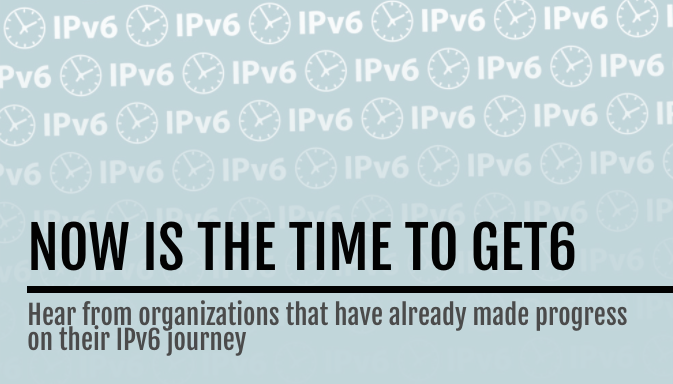 TeamARIN's tweet photo. Have you browsed through our library of case studies? Hear from organizations that have already made progress on their #IPv6 journey! https://t.co/Aobzy7fbXw https://t.co/RGfevxYhtG