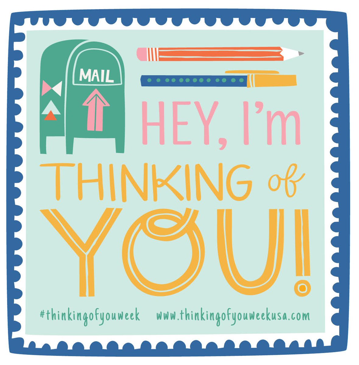 USGCA's tweet photo. Let your loved ones know youโre thinking of them! ๐ Share this badge on your social media channels by reposting or downloading it from the official @thinkofyouweek website! ๐๐๐ฌ๐ฎ https://t.co/cZy1ifQtRp #ThinkingOfYouTuesday #SendACard #ThinkingOfYouWeek https://t.co/lAkeIZ2cDx