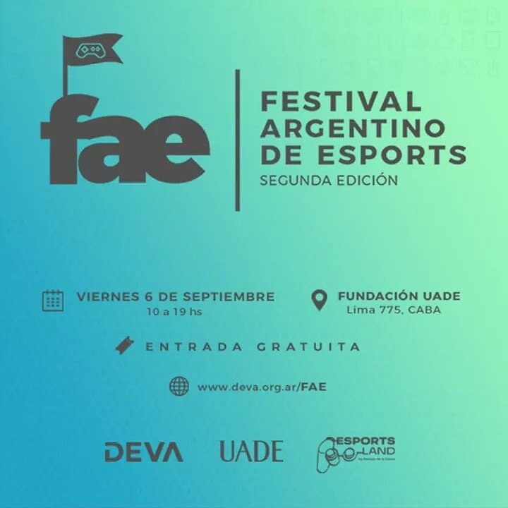 devaesportsarg's tweet photo. FAE 2019

FAE 2019

🎮 El Festival Argentino de Esports más grande de la Argentina vuelve con su segunda edición.

👉Te invitamos a participar! 

✔La actividad es gratuita y abierta al público con inscripción previa.

Acá te dejamos el link al evento!
👇
https://t.co/k1eB4et1mz https://t.co/WSUz7c7h0L