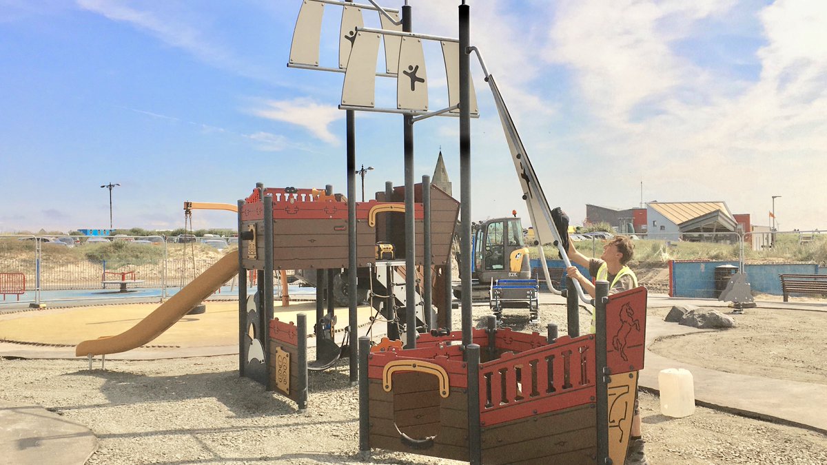 Here's our Playground Installer Jack putting the finishing touches to an amazing pirate ship play structure. Quality is at the heart of our business, and our employees is proud to deliver a first-class service every day. #playgrounds #playgroundinstallers #wearemabel