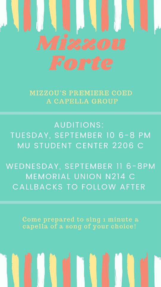 Oh boy. Ohhhhhhhh boooyyyyyy. AUDITION DATES ARE LISTED, GET PUMPED YOU TALENTED PEOPLE.

Feel free to DM with any other questions about specifics! See you all then😤🤟🏼🎤