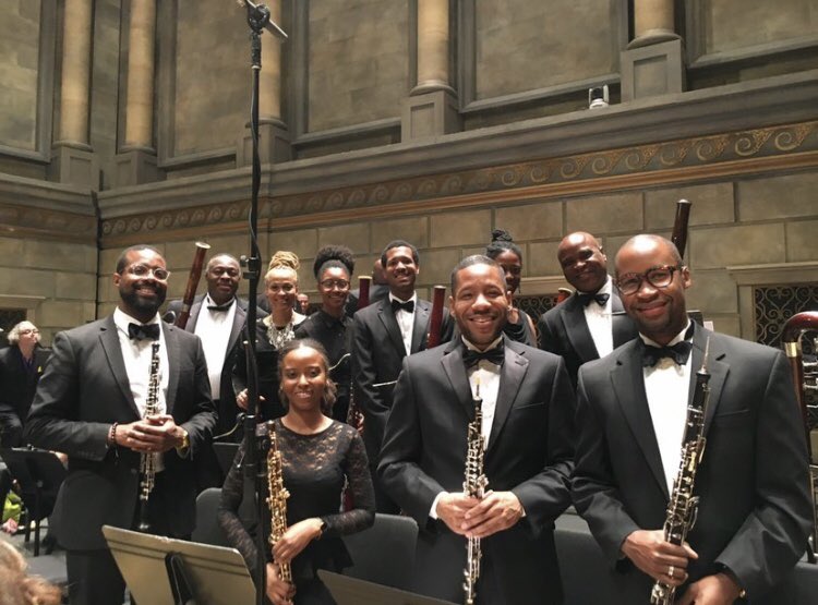 nsomusicians's tweet photo. Principal oboe Titus Underwood has had a busy summer! He was in London with @chichinwanoku and the @Chineke4Change orchestra at @wigmore_hall, Bellingham WA for Bellingham Music Festival, and Rochester NY for the Gateways Music Festival. #gotitus #summertravels https://t.co/ZUMbwTXq47