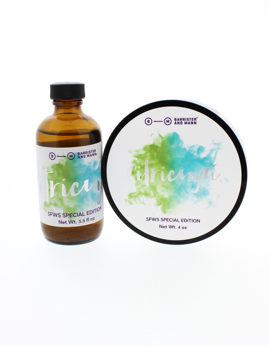 A very limited amount of Citricuya in Excelsior is now available. This Collaboration between Barrister And Mann and SFWS is the perfect summer scent imbued with the essence of south Florida.

westcoastshaving.com/products/barri…