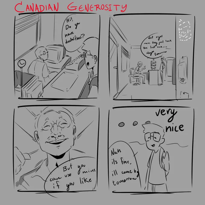 Very... wholesome)? interaction yesterday with a store owner I met near where I'm staying in Toronto 