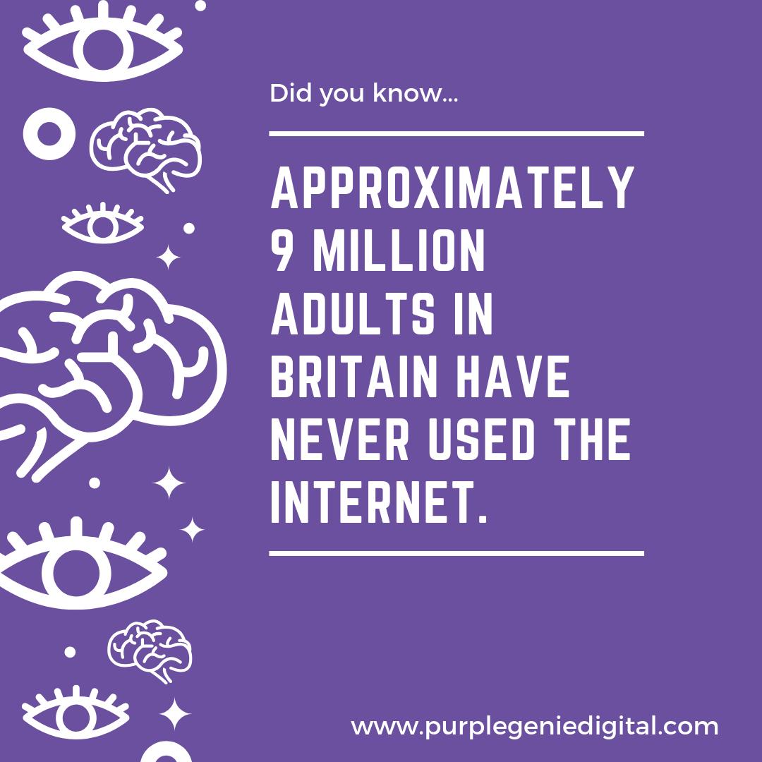 purplegdigital's tweet photo. It's true! 😀 This is why, even though I LOVE all digital marketing, it's worth considering a strategy that takes into account the population who don't use the internet at all 💜 💜 💜 
.
#DigitalMarketing #DigitalTarn #Advertising #MarketingStrategy  #barnsleyisbrill https://t.co/BuDq1J0usm