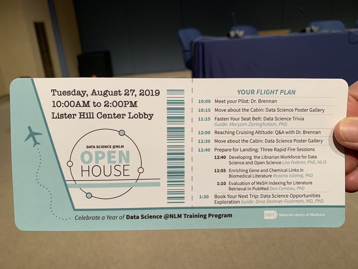 helfetk's tweet photo. Take flight with data science - who’s got their boarding pass? #datareadynlm @nlm_news @BoozDataScience https://t.co/MZftwVHfuw