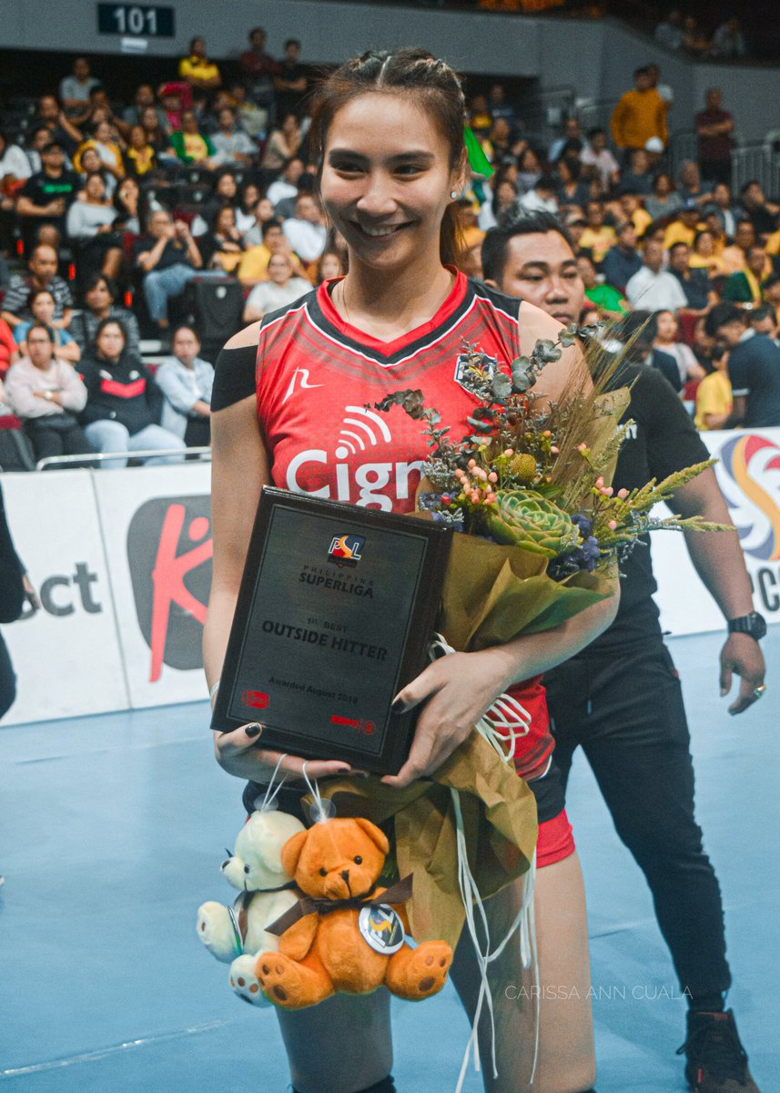 PSL-AFC 2019 1st Best Outside Hitter 'Rachel Anne Daquis' 🏆

Well deserved! Congrats @rachdaquis03 ❤

@SuperLigaPH #PSLAFC2019 #PSLPinayPower