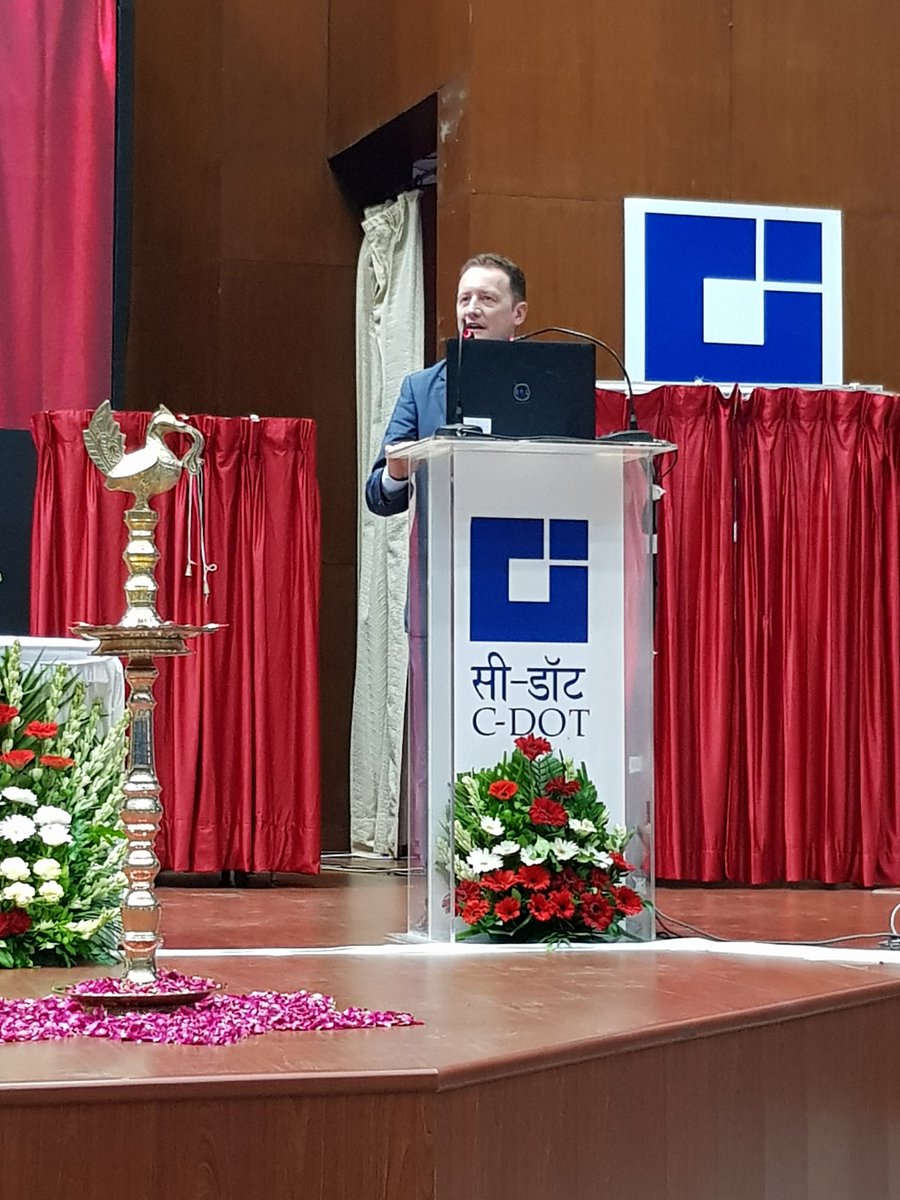 Luis Jorge Romero, General Director of #ETSI, introducing the #OneM2M workshop here in Delhi. 26th and 27th of August for sharing experience and thinking about the next partnerships between Europe and India <a href="/Indian_Embassy/">Indian Embassy Berlin</a>. <a href="/oelloumi/">Omar Elloumi</a>