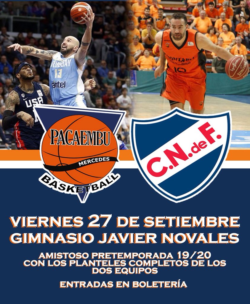 Gran encuentro de pretemporada con los amigos de <a href="/CNdeFbasketball/">Nacional Basketball</a>!! Los esperamos a todos!