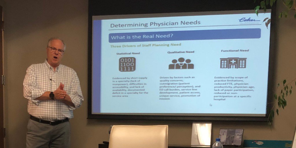 RandyGott_CG's tweet photo. Last Friday, I conducted an internal education session about physician #communityneeds assessments and medical staff planning. These analyses help #healthcare organizations understand the provider make-up of their service area. When was your last assessment completed? https://t.co/Y1rS2VjIiI