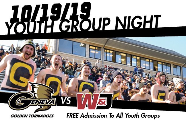 Geneva_Football's tweet image. Youth Group Night 10/19/19...

FREE admission to all Youth Groups. 

See you all then!! 
#EnduretoReign