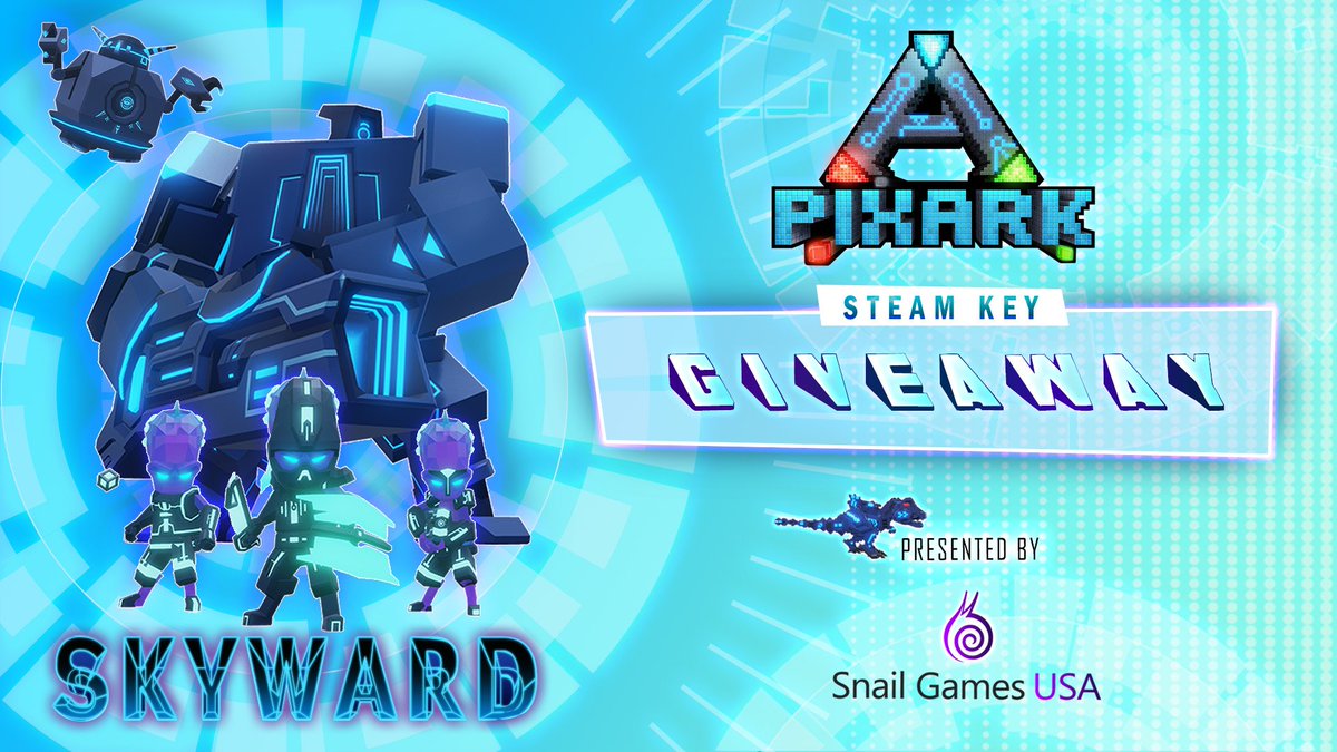 ⭐️With Skyward comes new places to explore🤩, tek to discover🤖, aliens to defeat... 👽 and a Steam Key giveaway⁉️ Here's your chance to win a copy of PixARK‼️ 

Enter and find out more here➡️
pixark.snail.com/giveaway

See you on the island... quick! Before the aliens take over!