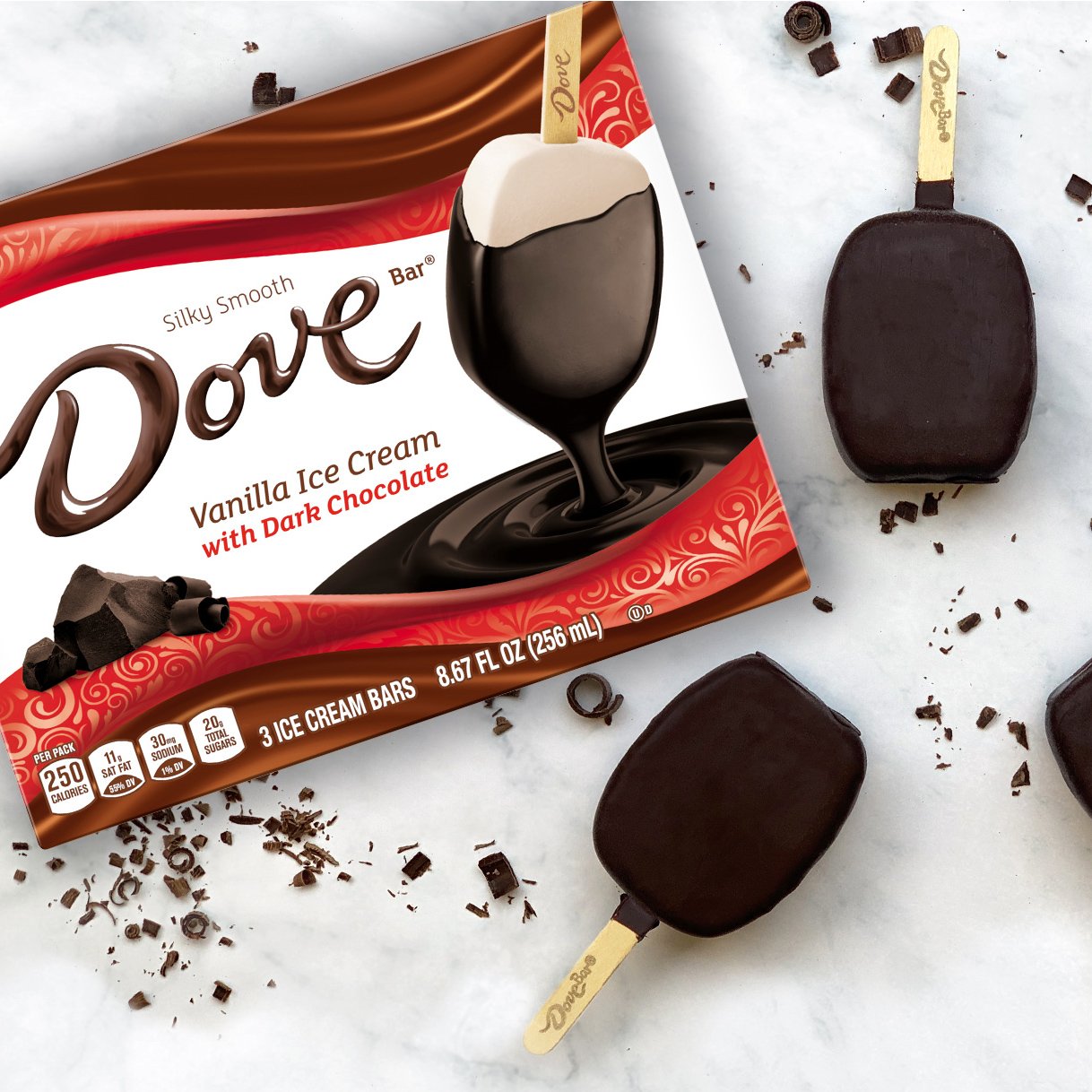 Dove ice cream sale bar