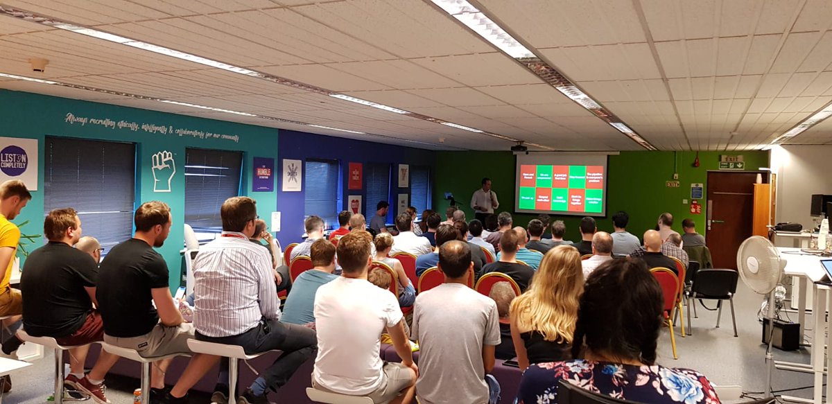 MicaSophieBell's tweet image. What a splendid turn out for our very first #devopsnotts meetup! 🥳