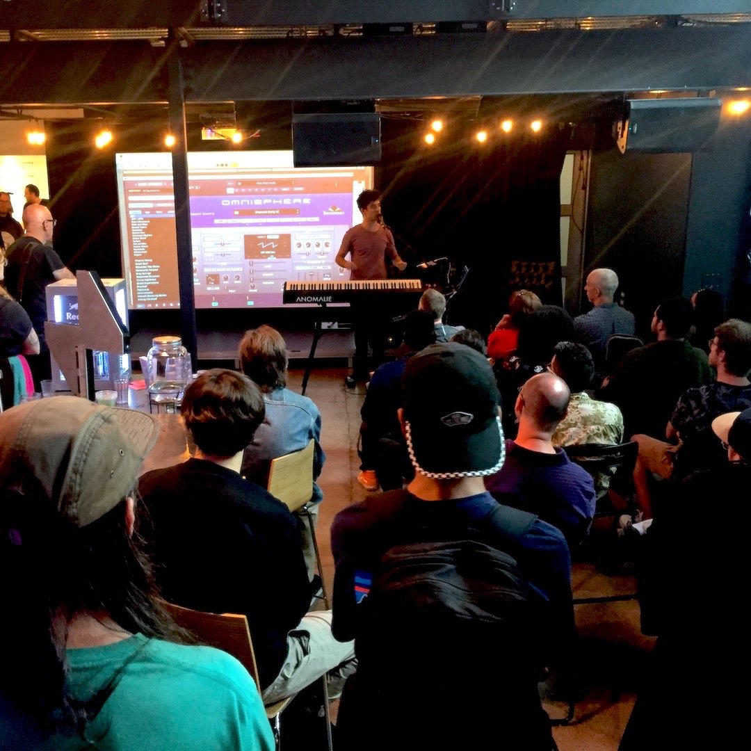 Spectrasonics's tweet photo. ANOMALIE - Extra special thanks to our buddy Nico and everyone who attended his awesome Masterclass sessions at MUTEK in MONTREAL this weekend! @MUTEK_Montreal @anomaliebeats #mutekmontreal #mutek2019 #spectrasonics https://t.co/NsrYmnVJLE