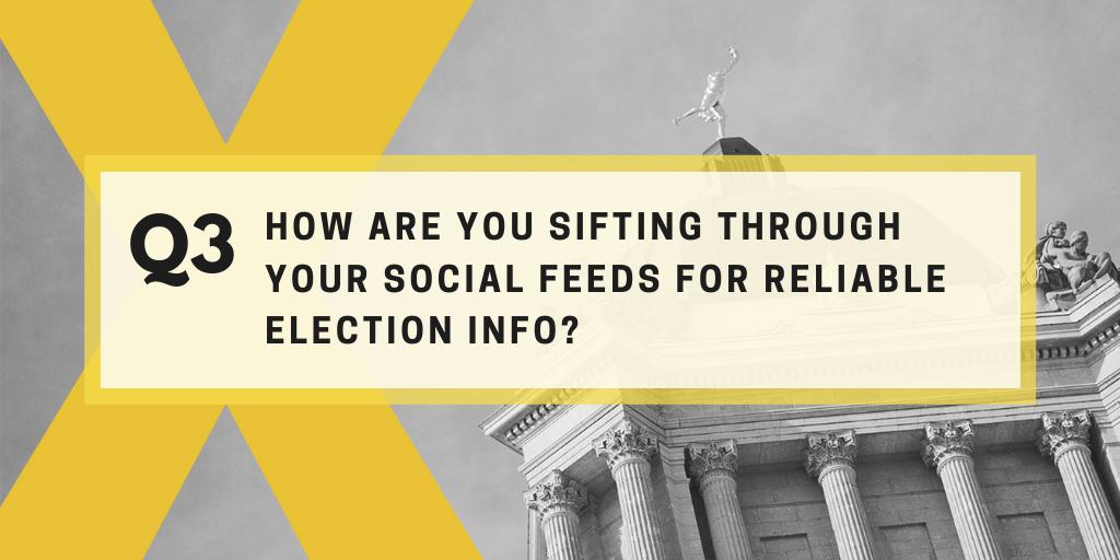 CBCManitoba's tweet photo. Q3. Who do you trust? How are you sifting through your social feeds for reliable election info? #cbcmbasks #mbpoli 🗳️ https://t.co/Yp6XQEkFLQ