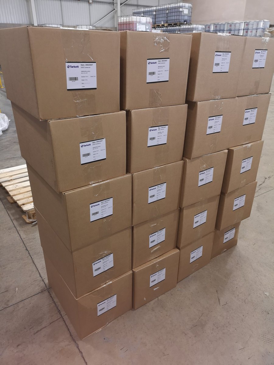Shipment of preformed cove solutions approved and recommended on <a href="/TarkettGroup/">Tarkett Official</a> projects across Europe. <a href="/TarkettGroup/">Tarkett Official</a> offering solutions to the flooring industry. <a href="/HCEstates/">Healthcare Estates 2025</a> #capandcove #floormitres