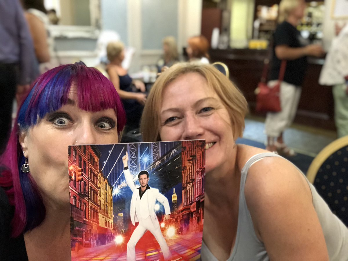 TVRadioPeg's tweet photo. Maximum excitement for #saturdaynightfever at @grandtheatrels1 Being a massive fan of the 70s #BarryGibb #TonyManero open shirt manly look, will I be able to control myself? #medallionman #chestwig #barrygibbsexgod https://t.co/Ls2fE2cJOy