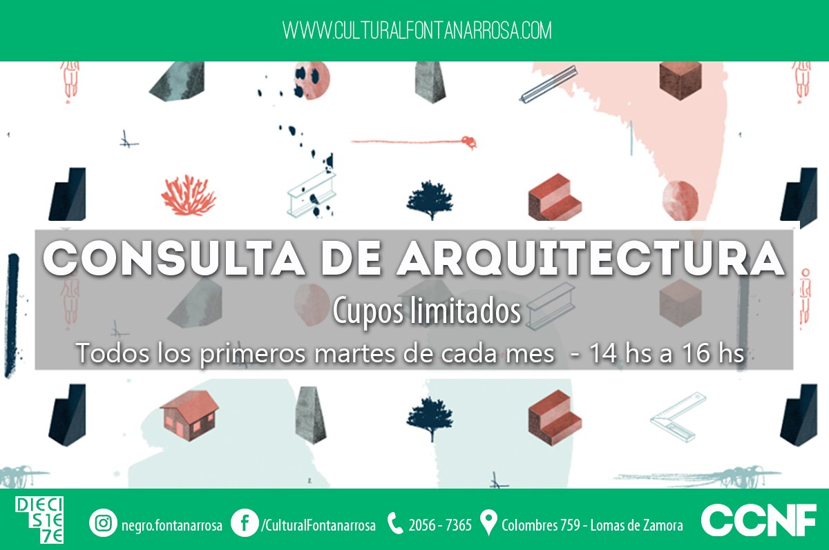 Consulta de Arquitectura Cotidiana 📐✏️

Todos los primeros martes de cada mes de 14 a 16 hs, nos visitarán las profesionales de MATIZ Arquitectura Cotidiana.

Para participar de estos encuentros deben anotarse con anticipación por nuestras vías de contacto.