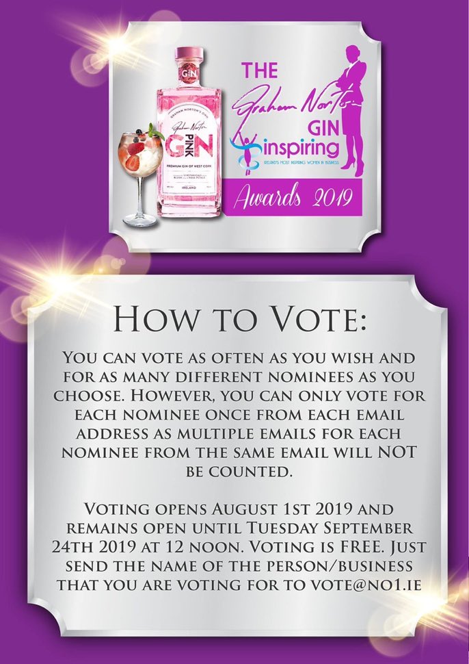Health and Harmony (@fertilehealth) on Twitter photo Delighted to say I am nominated for this year’s #grahamnortonginawards #inspiringawards I would love your vote inspiring.ie/2019/08/01/the… in this category ”The Graham Norton Gin Inspiring Healthcare Pioneers of 2019” to vote send a email to VOTE@NO1.IE thank you xx #thebabylady Delighted to say I am nominated for this year’s #grahamnortonginawards #inspiringawards I would love your vote inspiring.ie/2019/08/01/the… in this category ”The Graham Norton Gin Inspiring Healthcare Pioneers of 2019” to vote send a email to VOTE@NO1.IE thank you xx #thebabylady