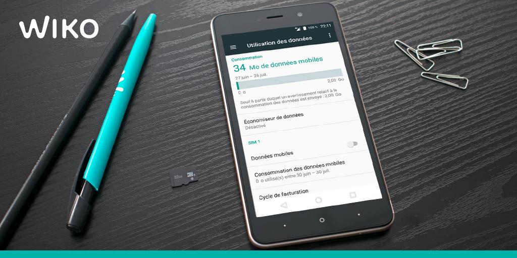 WikoAlgerie's tweet photo. Salut les #Wikonautes ! 😃
Saviez-vous qu’avec votre #smartphone Wiko il est possible de limiter votre consommation de données ? 📲
Pour connaître les étapes à suivre, nous vous invitons à vous rendre dans notre foire aux questions :
➡️ https://t.co/d4xjarnRxD
#WikoFAQ https://t.co/cSQKKPkzrq