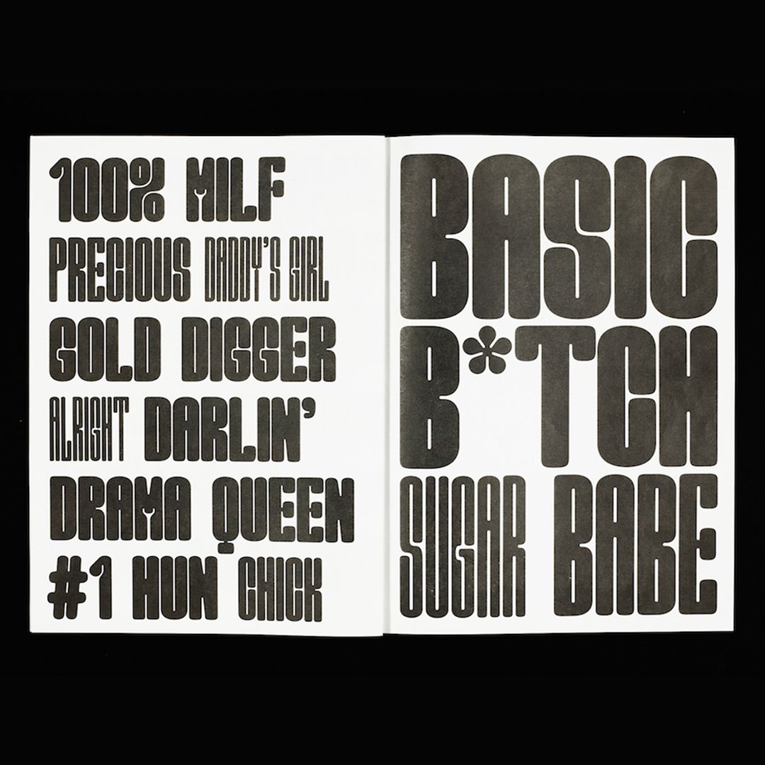 WeAreLumens's tweet image. Marion Bisserier's "Good Girl" typeface is not the silent lady in the corner - all we want is to see this bold quirky type plastered across a billboard, demanding your attention. #Typography #TypeDesign #DisplayType #FeminismDesign #GoodGirl #GraphicDesign