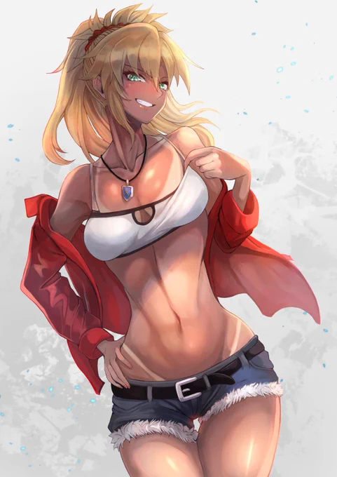 日焼け後を見せつけてくる扇情的なモーさん
#FGO #FateGrandOrder #モードレッド 
