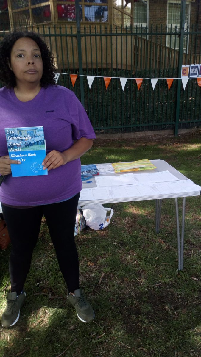 At local resident promoting E16 CLT at the recent Funday held in Custom House;