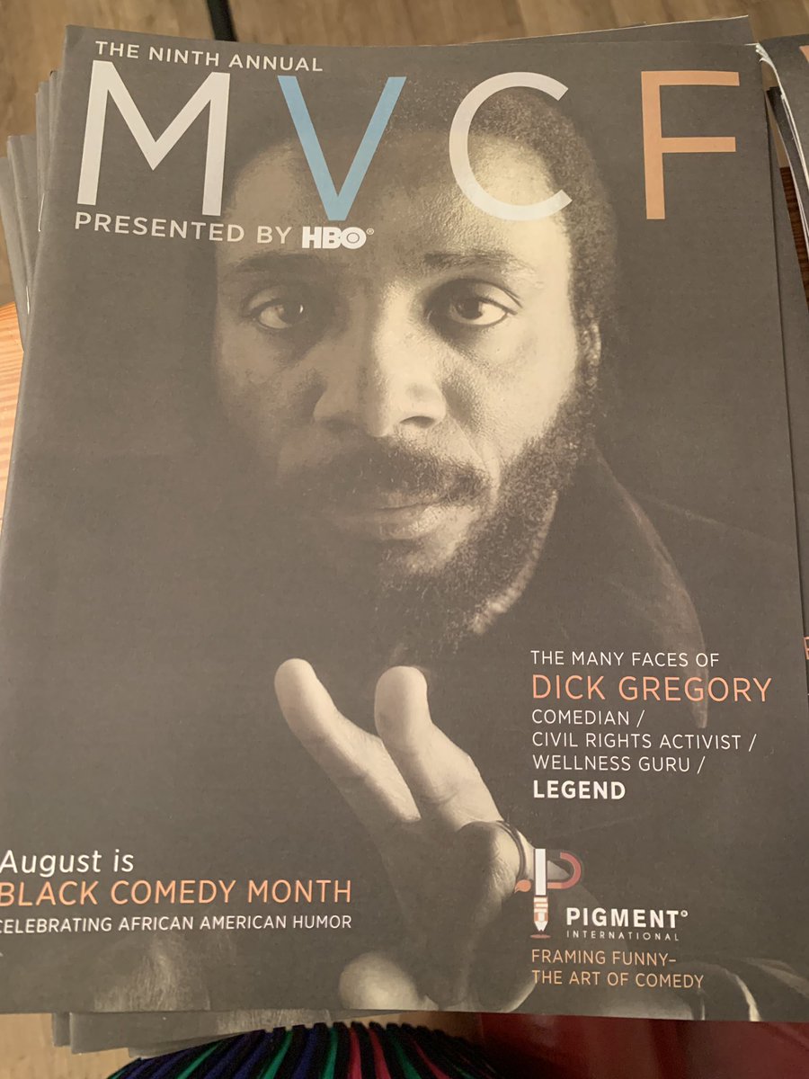 CorreyBell's tweet photo. So cool to be in the same paper that #DickGregory is gracing the cover of.. especially on the anniversary of his passing. Big ups to Martha’s Vineyard for having me .. this week is off to a great start! #HBO #mvcf #MarthasVineyardComedyFest #laughterheals #chitowncomeey https://t.co/33SQzGcA1A