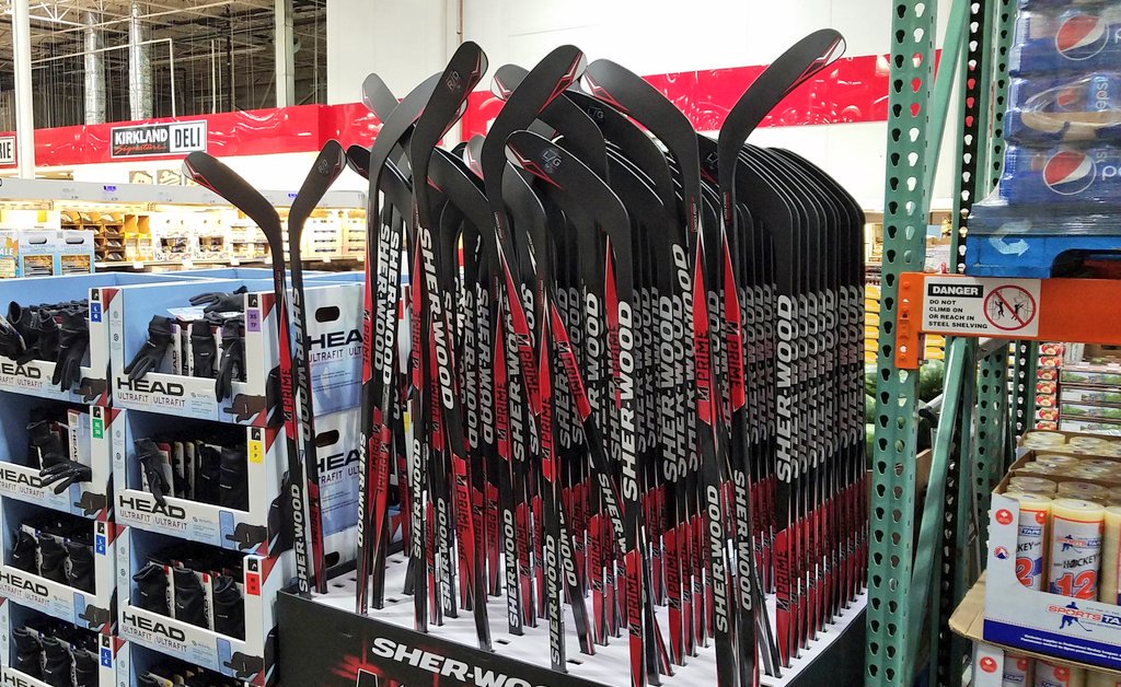 VankoVision's tweet photo. Help me out here, folks! Getting much abuse from co-workers for making a special trip to @costcocanada when I was on vacation across the border last week. Is that wrong? (And it was just like @Costco at home except for the hockey sticks!) #Poutine #cheappizza https://t.co/3PL9VbIhB5