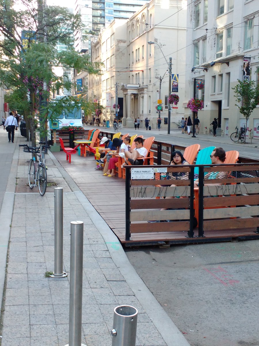 dylan_reid's tweet image. I feel like plastic Muskoka chairs are one of the unsung but brilliant innovations of public space and #sitTO in recent years. Love seeing them in parks, by the waterfront trail, etc.