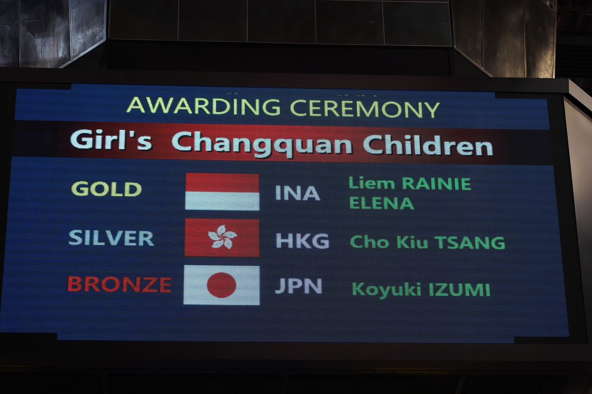 jwtf_wushu_of's tweet photo. 【第10回アジアジュニア武術選手権大会】
C組女子長拳で泉小雪選手が銅メダル🥉を獲得しました。
おめでとうございます❗️
↓スタートリスト（※時差：日本時間から-1時間）
https://t.co/HPpWxn2at3
#がんばれニッポン #武術太極拳 #カンフー #中国武術 #wushu #太極拳 #ブルネイ #brunei https://t.co/GrzSLRxlqO