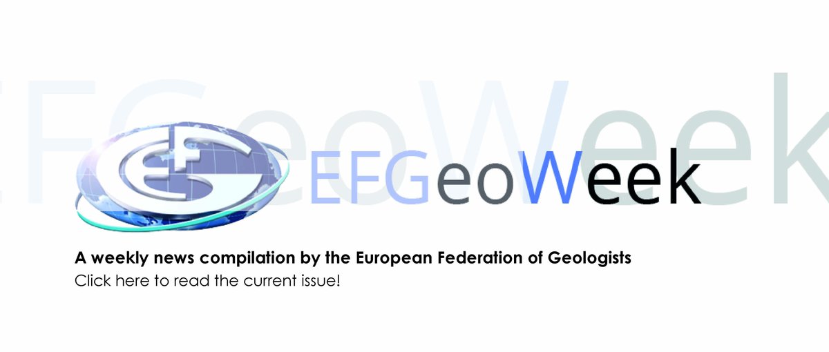 EfgInfo's tweet photo. Here it is, the new issue of #EFGeoWeek, compiling this week's most relevant news for #European #geoscientists: https://t.co/tOb8xbs7A8 https://t.co/L4jDXZLax7