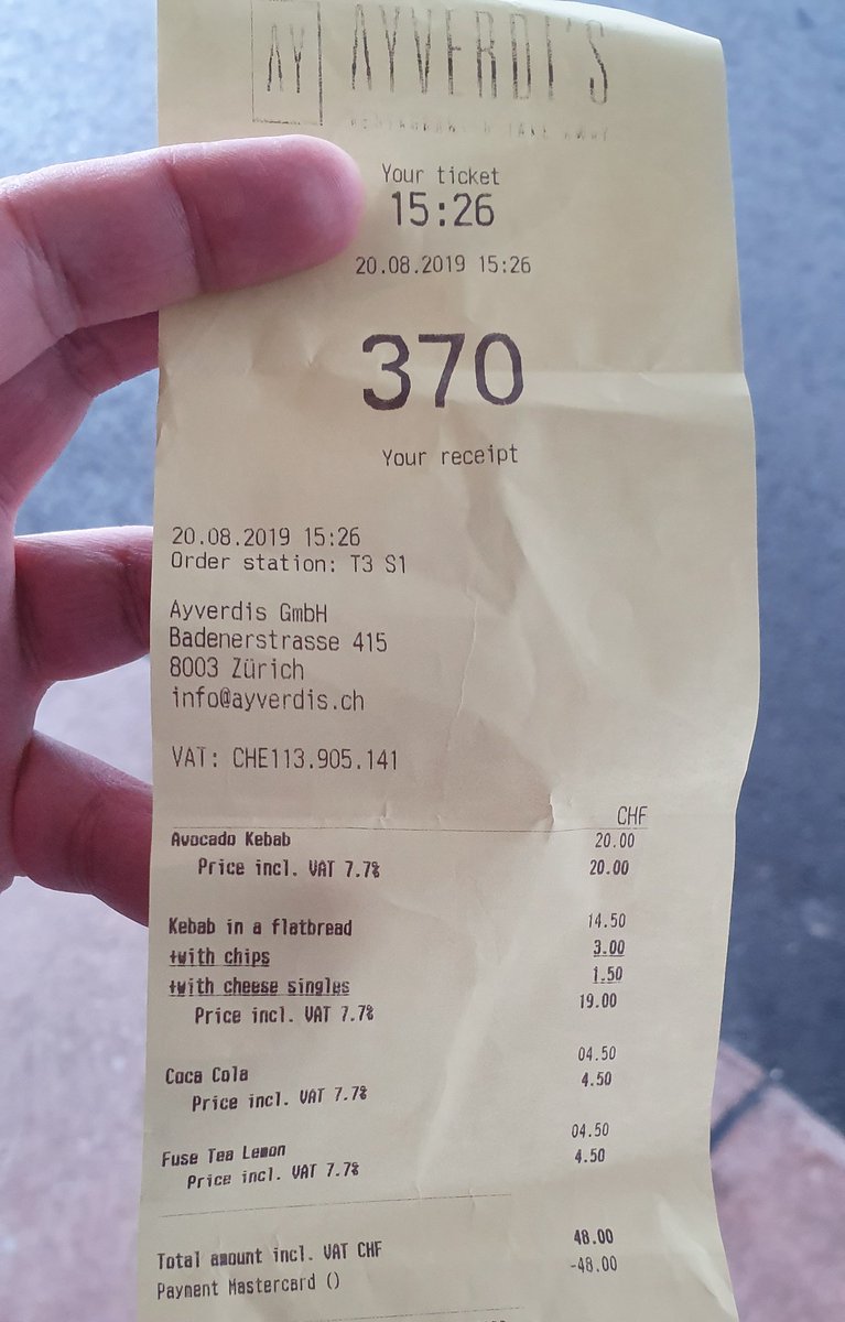 Trancez0r's tweet photo. Switzerland in a nutshell. 50 eur for two "fancy" kebabs. #roadtripupdates https://t.co/6Lq3I6u5hQ