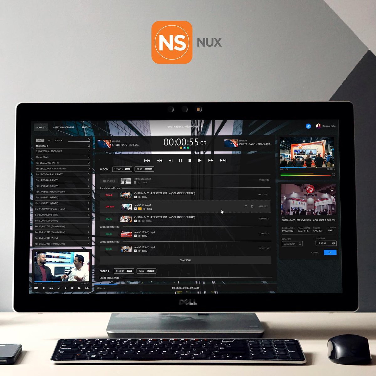 snews's tweet photo. Na SET EXPO 2019 teremos o lançamento do NUX Media Server. Um servidor de mídia desenvolvido para o sistema operacional Linux. 

Venha conhecer nossas novidades na SET EXPO. Estaremos na Rua B3, Estande #63

#mediaserver #playout #broadcast #setexpo #setexpo2019 #snews #nux https://t.co/5ZnUSrdWGz