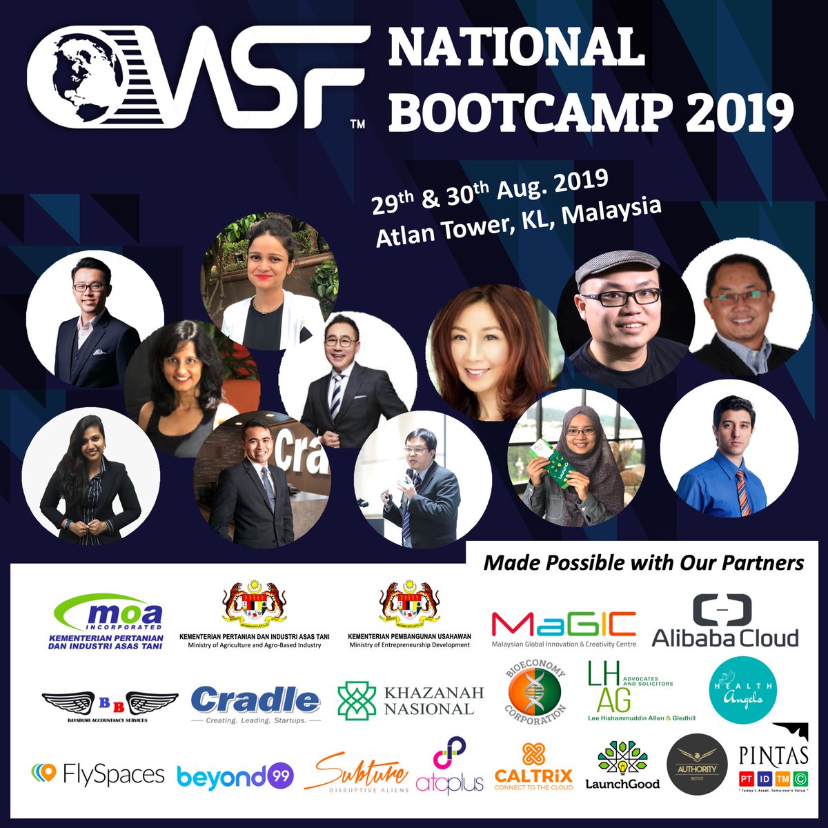 WSF_startup's tweet photo. WSF National Bootcamp, fast-track accelerator coming your way this August. Register now to grow your business and network! Stand a chance to be selected to Pitching Day. 
#business #training #entrepreneur #startup #accelerator #dasarkeusahawanannational2030 #worldstartupfestival https://t.co/OGxuvvWq0k