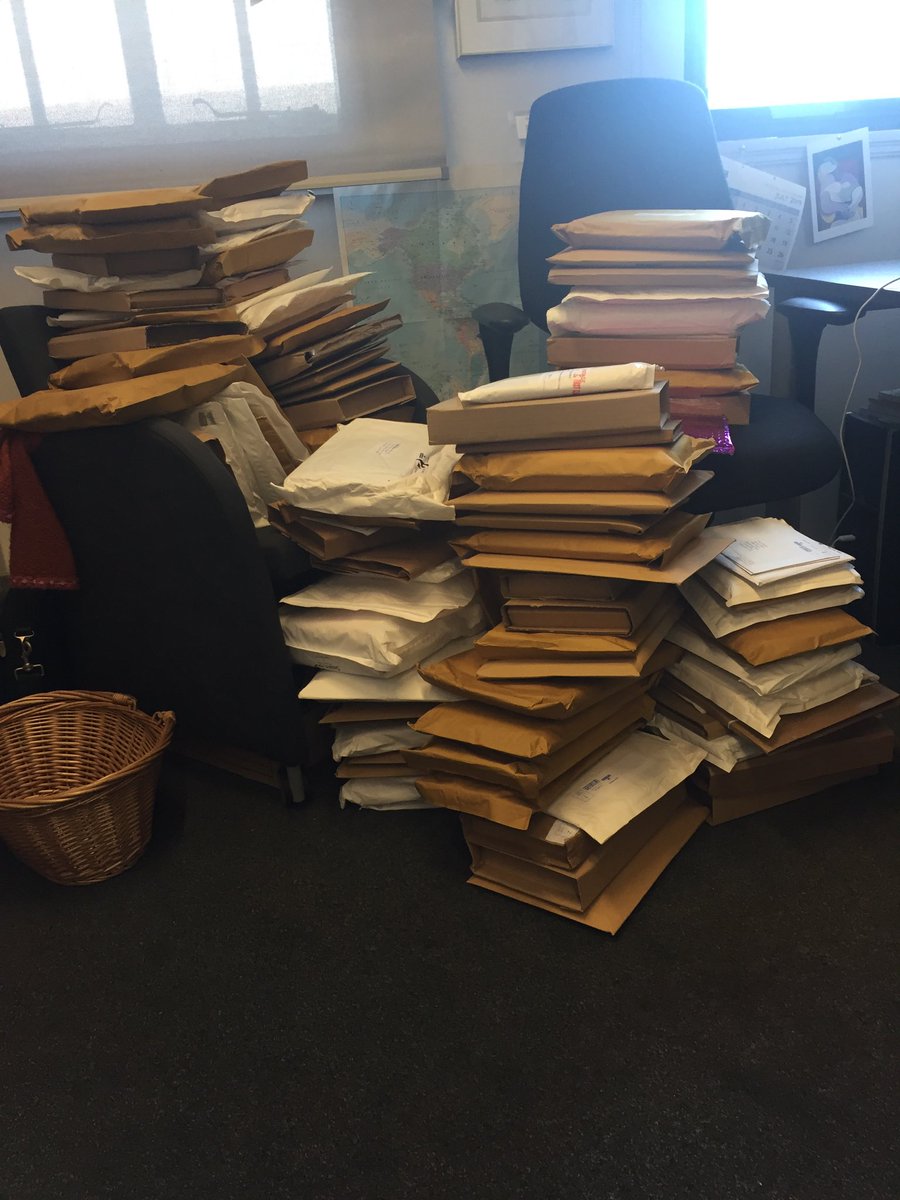 First day back... nostalgic for those days on The Food Programme when maybe just one of these parcels might just contain something edible.