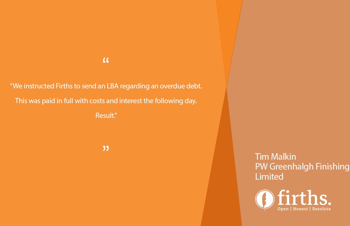 Firth_Law's tweet photo. Who will you instruct to deal with your company's debt recovery? If you have a debt recovery query please call Jan Firth on 01706 941400 or via here π https://t.co/IewgySk2r8
#debtlitigation #debtrecovery #teamfirths #clientreviews https://t.co/1XB59NTnpP