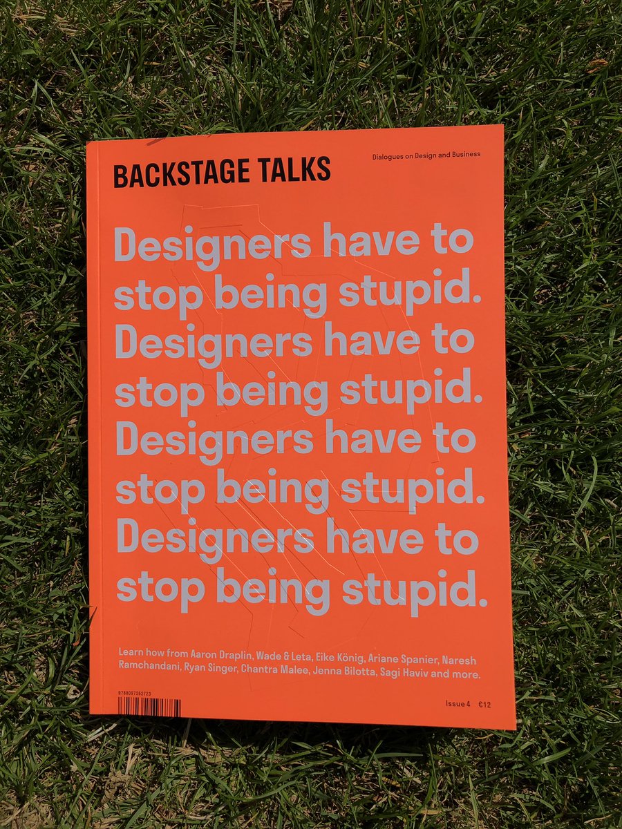 designfunction's tweet image. Recommended reading for designers: ‘Backstage Talks’ by @milkdirectors, nourishes the soul and mind.