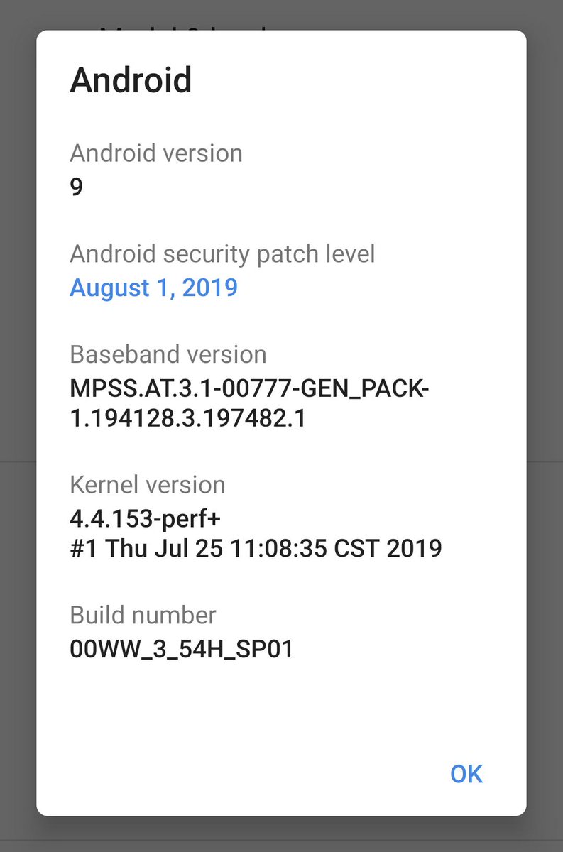 MobileGeezer's tweet photo. #nokia71 updated to August 1st security patch. Good on ya, #nokia https://t.co/n6ER1tg7LT