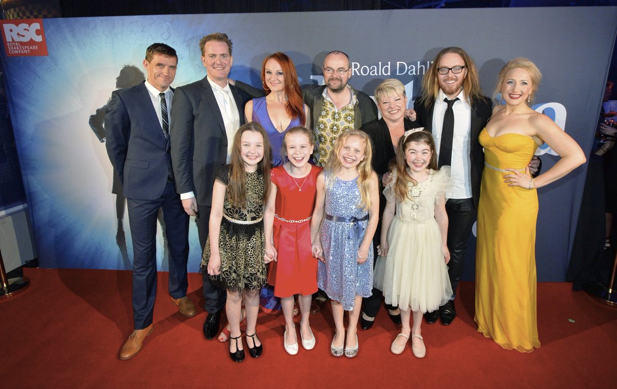 MatildaMusical's tweet photo. #OnThisDay in 2015, #MatildaInAus had their Press Night in Sydney. Here are some of the company along with @timminchin and Dennis Kelly on the red carpet! https://t.co/DtSyAcnG45