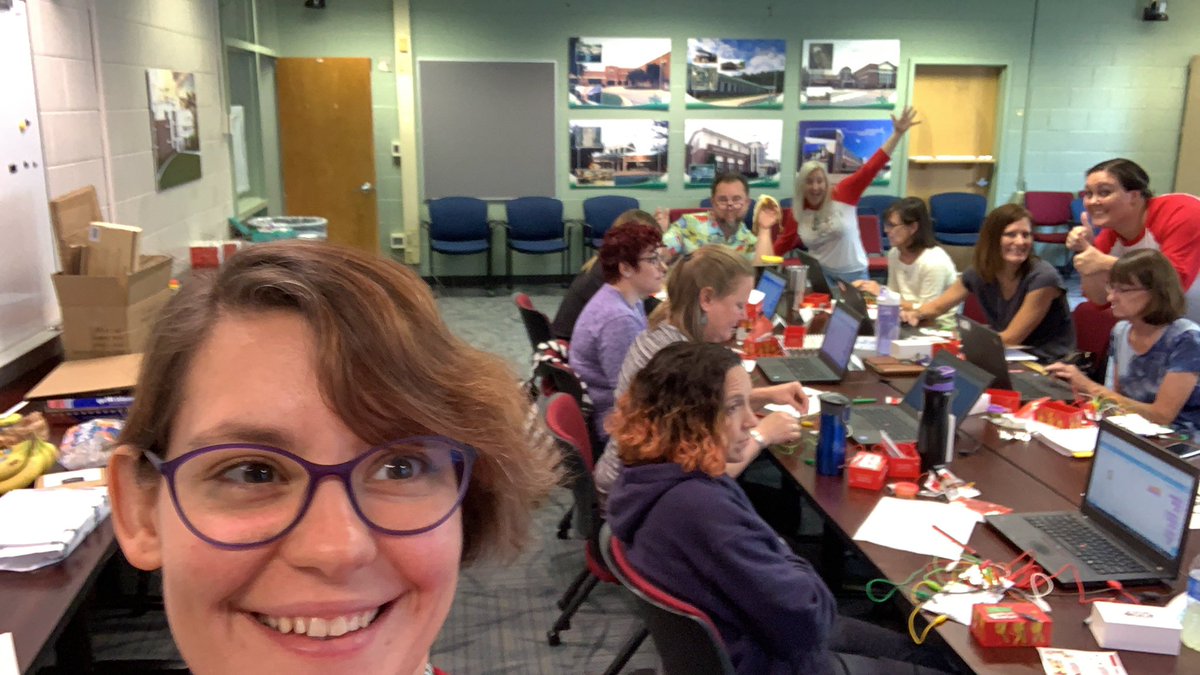 Hanging out with some of the best teachers in <a href="/WJCCSchools/">WJCC Schools</a> on their last day of summer and learning about <a href="/makeymakey/">Makey Makey</a> and <a href="/scratch/">Scratch Team</a> ! #weareWJCC <a href="/WJCCInnovates/">WJCC Innovates</a>
